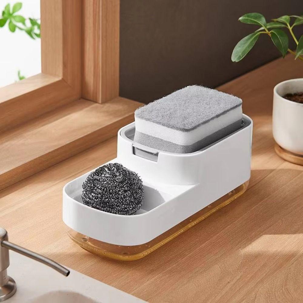Detachable Press Soap Box 2 in 1 Automatic Liquid Dispenser Dish Soap Dispenser  Household