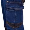 Krótkie spodnie ochronne jeansowe - cordura® & stretch - elementy odblaskowe rozmiar s