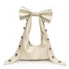 Simple Niche French Foreign Style Bag Bow Women's Bag, Shoulder Handbag Zipper Bag, Fashion Personality Women's Bag