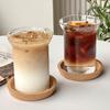 1Pcs Coffee Cup Curled Latte Cups Household Glass Drinkware Juice Milk Simple Mug Transparent Water Bottles Outdoor Tableware
