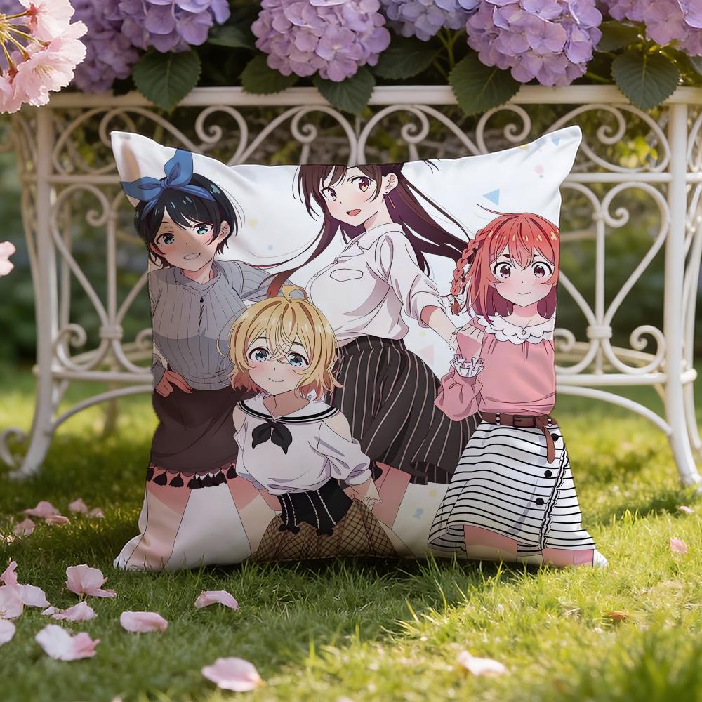 O-Okarishimasu Anime Cushion Cover Home & Car Dual-Scene Pillow Cover: Reversible for Premium Comfort