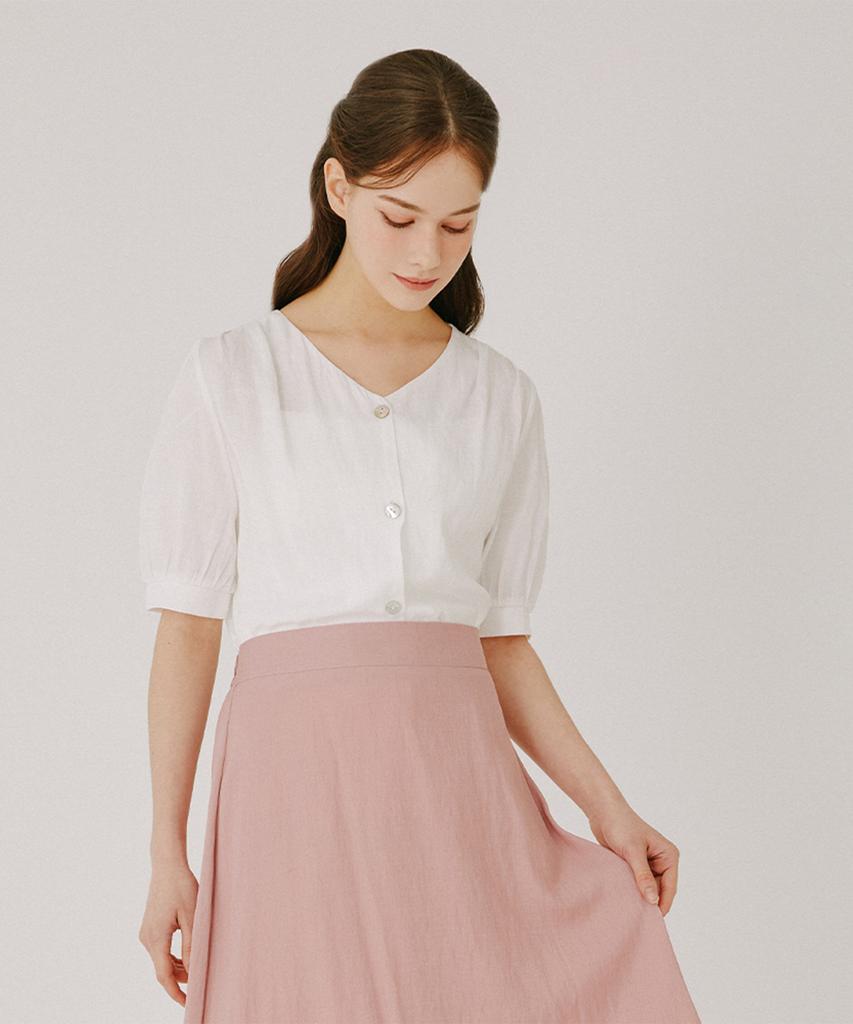 SOUP Essential V-Neck Blouse (Sa5Ssf2)
