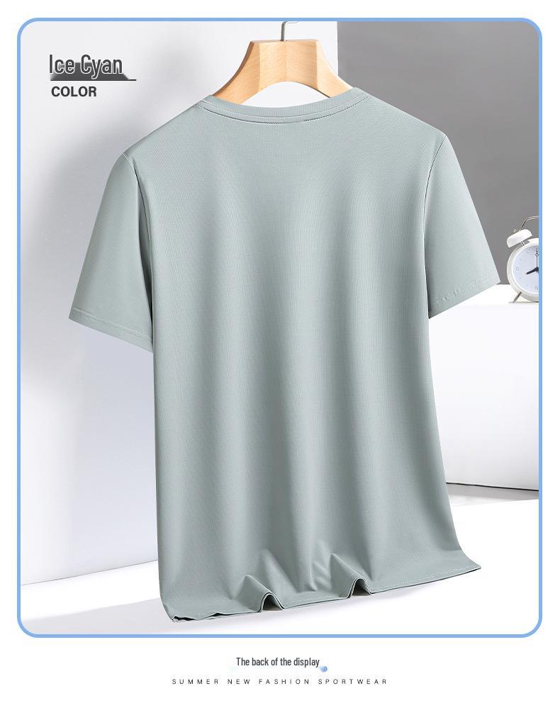 2025 Women's Quick-Dry Ice Silk Round Neck T-Shirt - Summer Outdoor Sports with Mugwort Mosquito Repellent