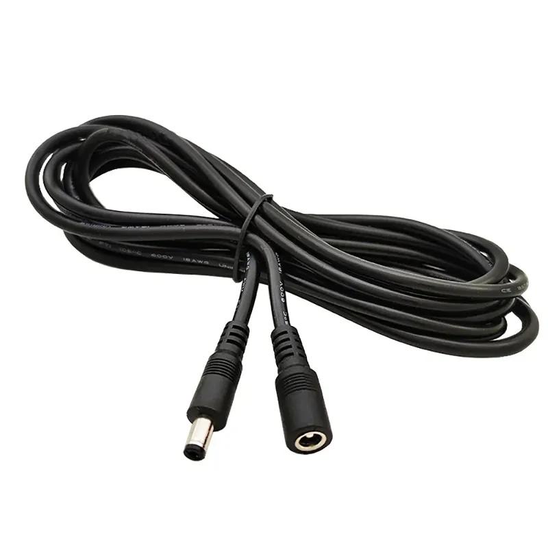 10m 5m 3M 2m 1m 5.5 X 2.1mm DC Power Connector Jack Adapter Lead Cord 12v Cable DC Female Male Extension External Plug