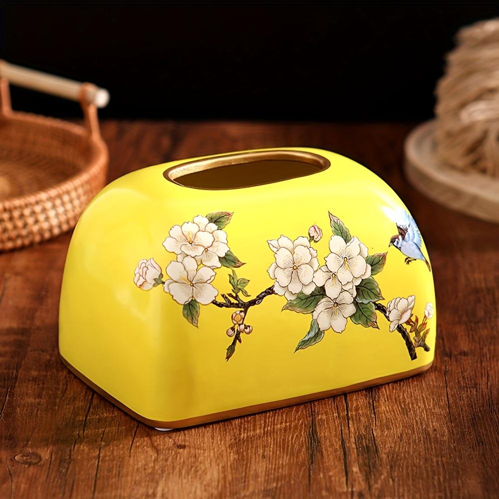 

1PC Desktop Indispensable Components! Classical Ceramic Ideas, A Very Design-conscious Tissue Box.