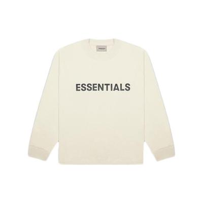 SS20 3D Silicon Applique Boxy Long Sleeve T-Shirt 'Buttercream' Men's FOG-SS20-412