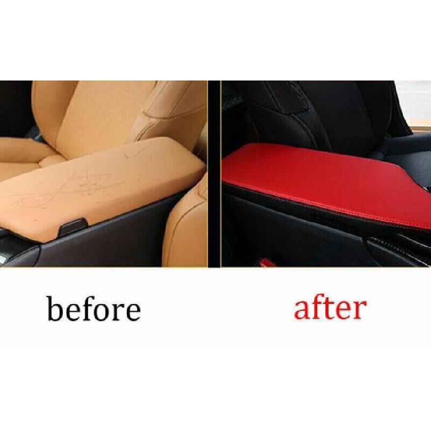 Red Leather Car Armrest Box Protector Cover Trim For Lexus UX200 250h -