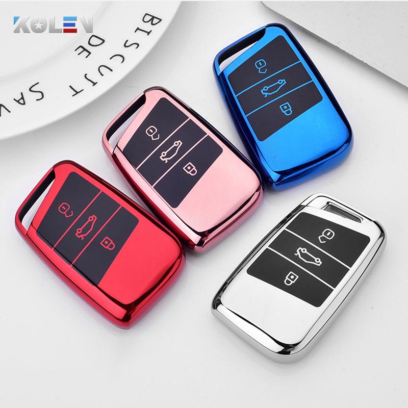 New Soft Tpu Car Remote Key Case Cover Holder Shell Fob For Volkswagen Vw Magotan Passat B8 Golf For Skoda Superb A7 Accessories