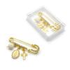 Elegant Crucifix Hollow Out Brooch For Women And Men Fashion Jewelry Accessory With Zinc Alloy Materials