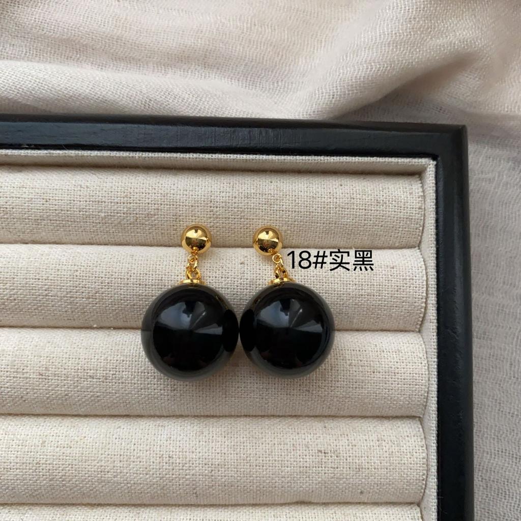 Simple Pearl Earrings Large Earrings Stud Earrings Versatile Fashion Women High-End Celebrity Temperament Light Luxury Earrings