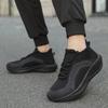 Elastic Anti Slip Sole Mesh Lined Men Summer Casual Running Footwear Vent Light Comfort For Indoor Outdoor Daily Walking