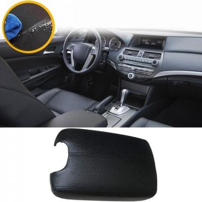 Fit 2008-2012 Honda Microfiber Accord Console Center Lid Armrest Cover Black