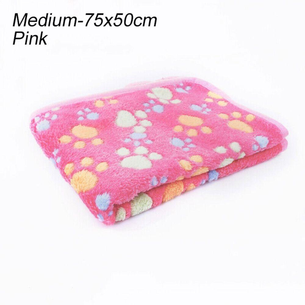 Winter Flannel Fleece Cushion Dog Blanket Soft Warm Pet Mat Sleeping Pad