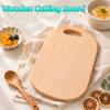 Solid Wood Chopping Board Non-Slip Bread Cutting Board Durable Cutting Plate Mat  Vegetable Cutting