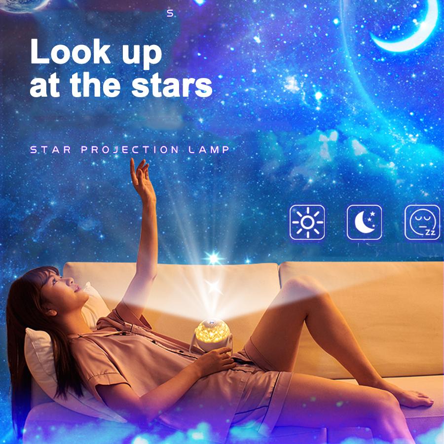 Galaxy Projector Night Light For Bedroom Lighting Decoration Planetarium Star Projector Lamp For Christmas Gift