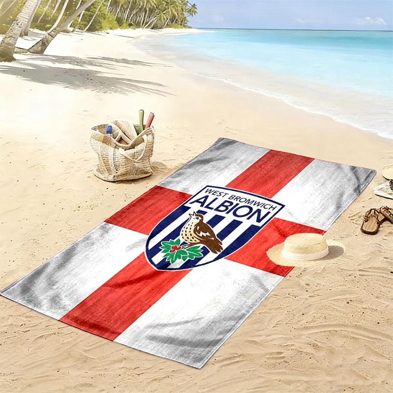 Asciugamano da Spiaggia West Bromwich Albion, Asciugamano Grande Morbido Asciugatura Rapida per Spiaggia Campeggio Nuoto
