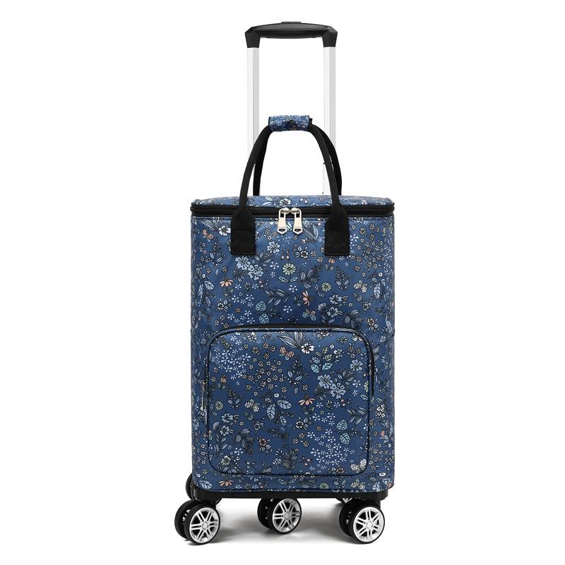 Foldable Large Capacity Portable Grocery Cart with Universal Wheels