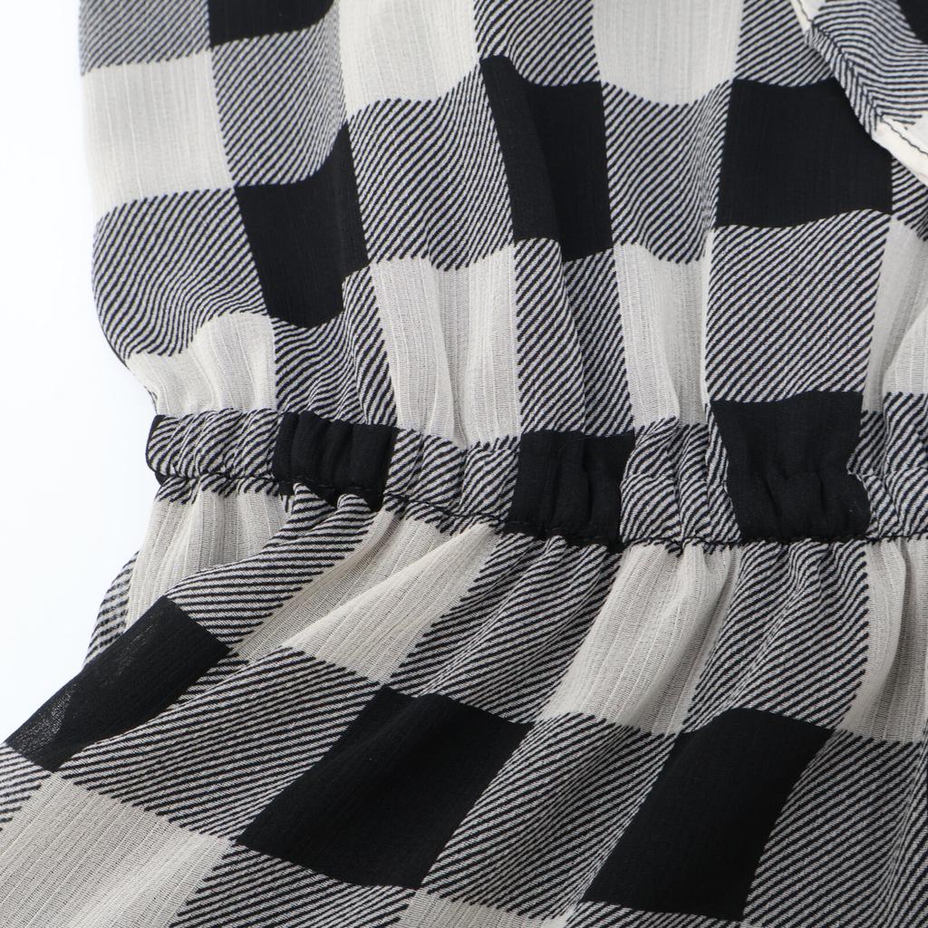 Lauren Ralph Lauren Black Check Pattern One Piece Dress O blackUsed