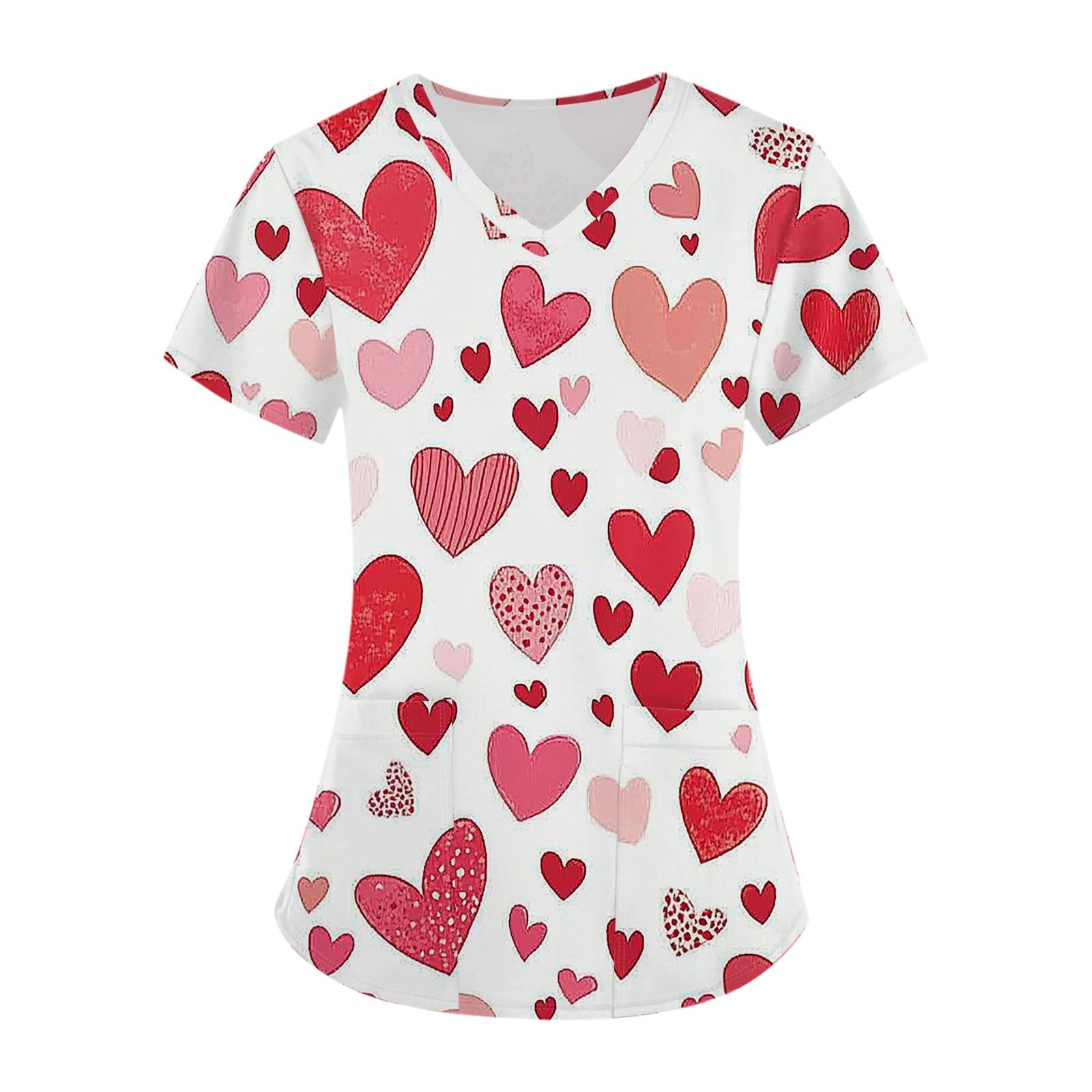 

Женский топ с карманом и коротким рукавом с крестом и V-образным вырезом XL белый