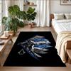 Anti‑Slip Crystal Velvet Floor Rug, Assassins Creed Design Carpet for Indoor Living Bedroom Home Decoration