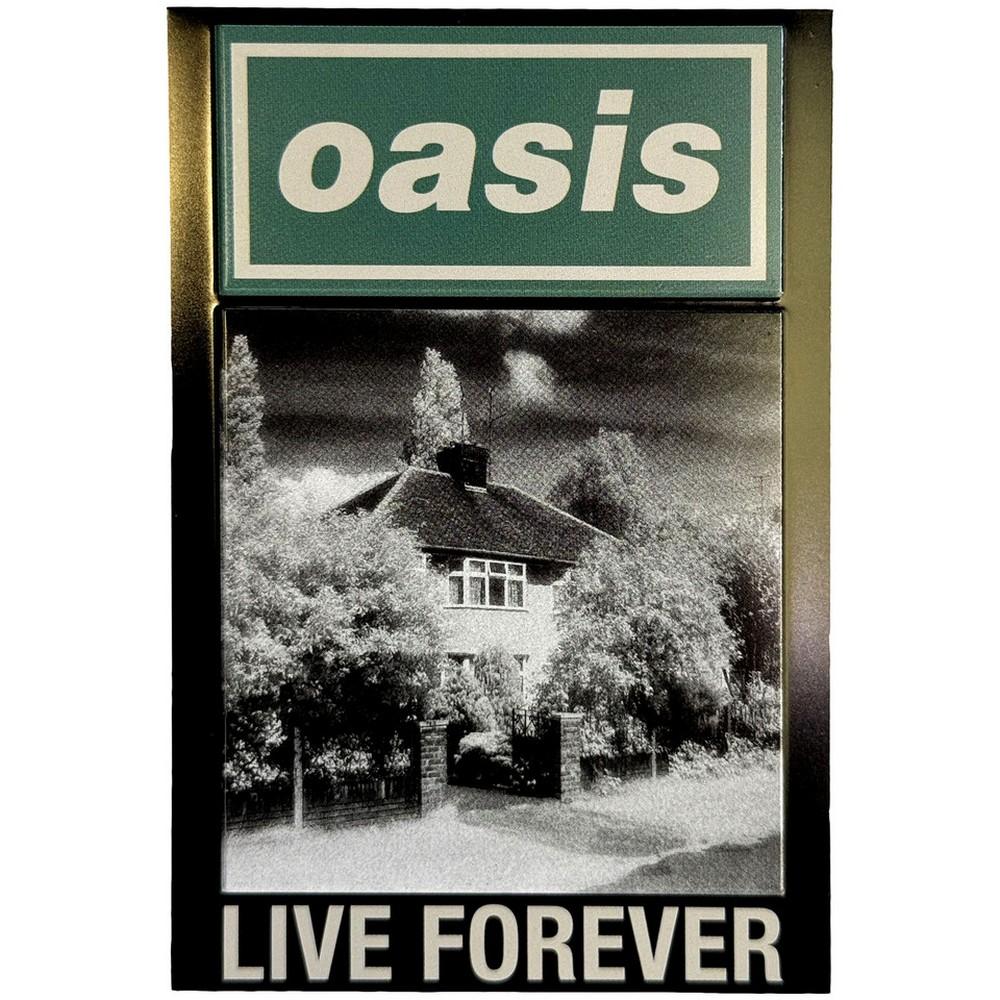 Oasis Live Forever Single Fridge Magnet