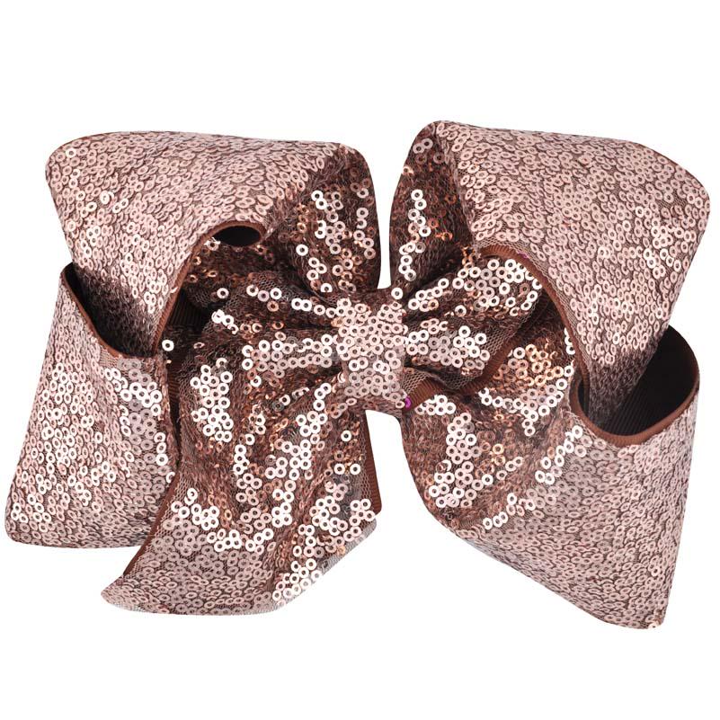29Colors 8 inch Big Rainbow Large Hair Bow Sequins Ribbon Hairgrips With Alligator Clips Headwear Bowknot Girls Hair Accessories