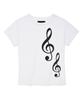 RETRIEVER CLUB Music Crop Tee [White]