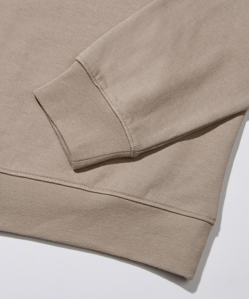 SELFISH S233Hd02 (Half Zip Sweatshirt) (Beige)