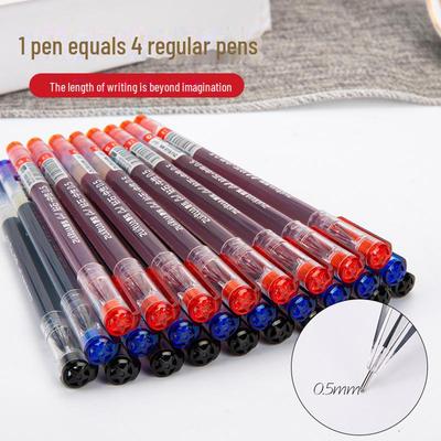Penna Stilografica a Inchiostro Liquido con Punta ad Ago da 0,5 mm - Rosso, Blu, Nero - Ideale per Firme ed Esami - Spedizione Gratuita