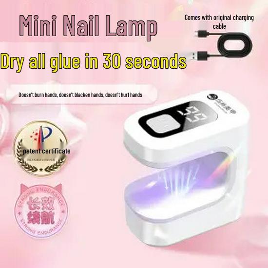 Portable Quick-Dry Mini LED Nail Gel Curing Flashlight for Home & Professional Use