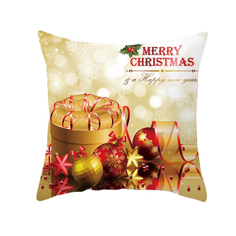 New Christmas Pillowcase Fashion Pillow Car Sofa Cushion Cover Living Room Sofa Pillowcase Decoration