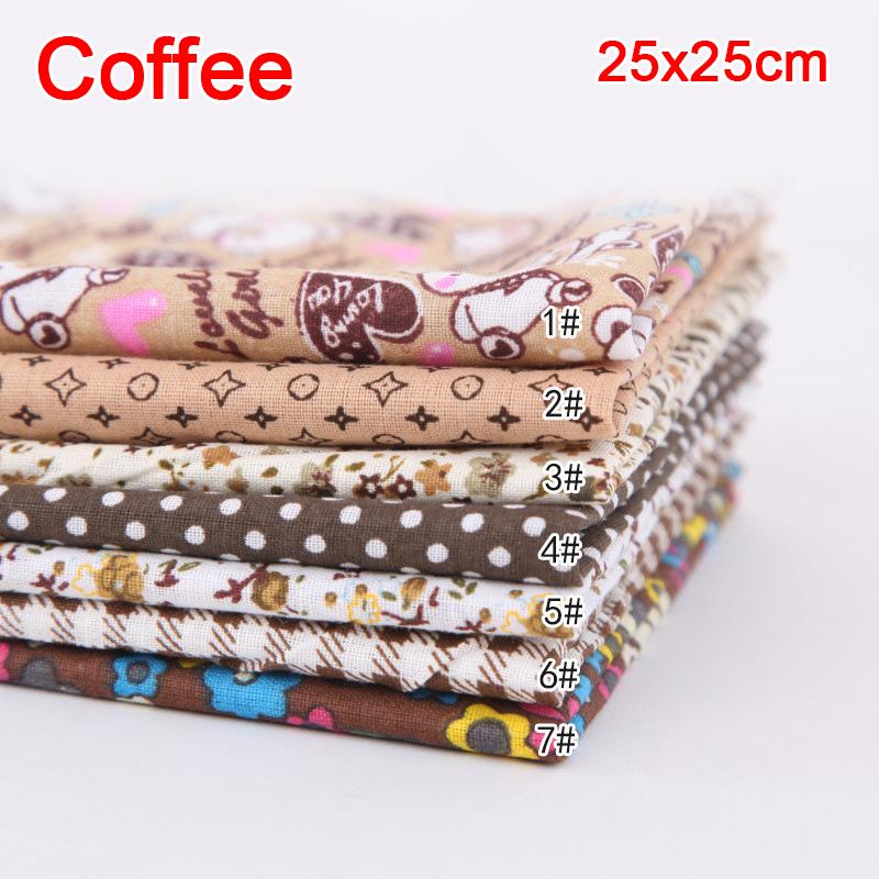 9 Farben handgefertigter Quiltbaumwollstoff Scrapbook-Bündel Patchwork DIY Nähhandwerk (Für dich:25x25cm)