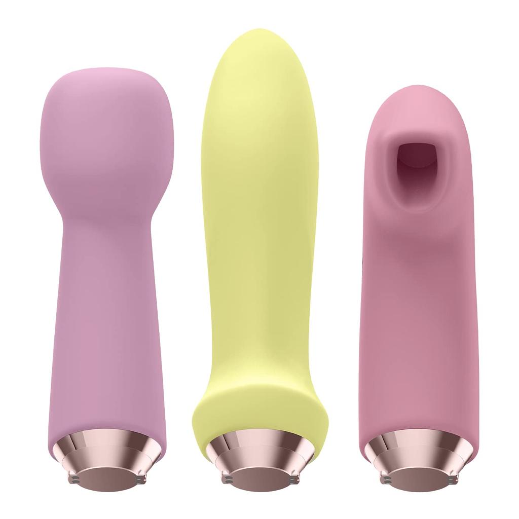 Satisfyer Marvelous Four Suction Vibrator Electric Massager Vibrator Rotor 4 Piece Set 4in1 Clitoris External Orgasm Internal Orgasm Whole Body