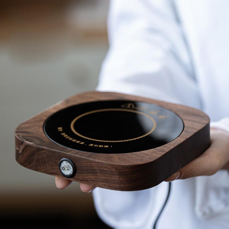 19W Cup Heater Mug Warmer 55°C Hot Tea Makers Warmer Coaster Cup Heaters Coffee Milk Tea Heating Pad 220V For Gift