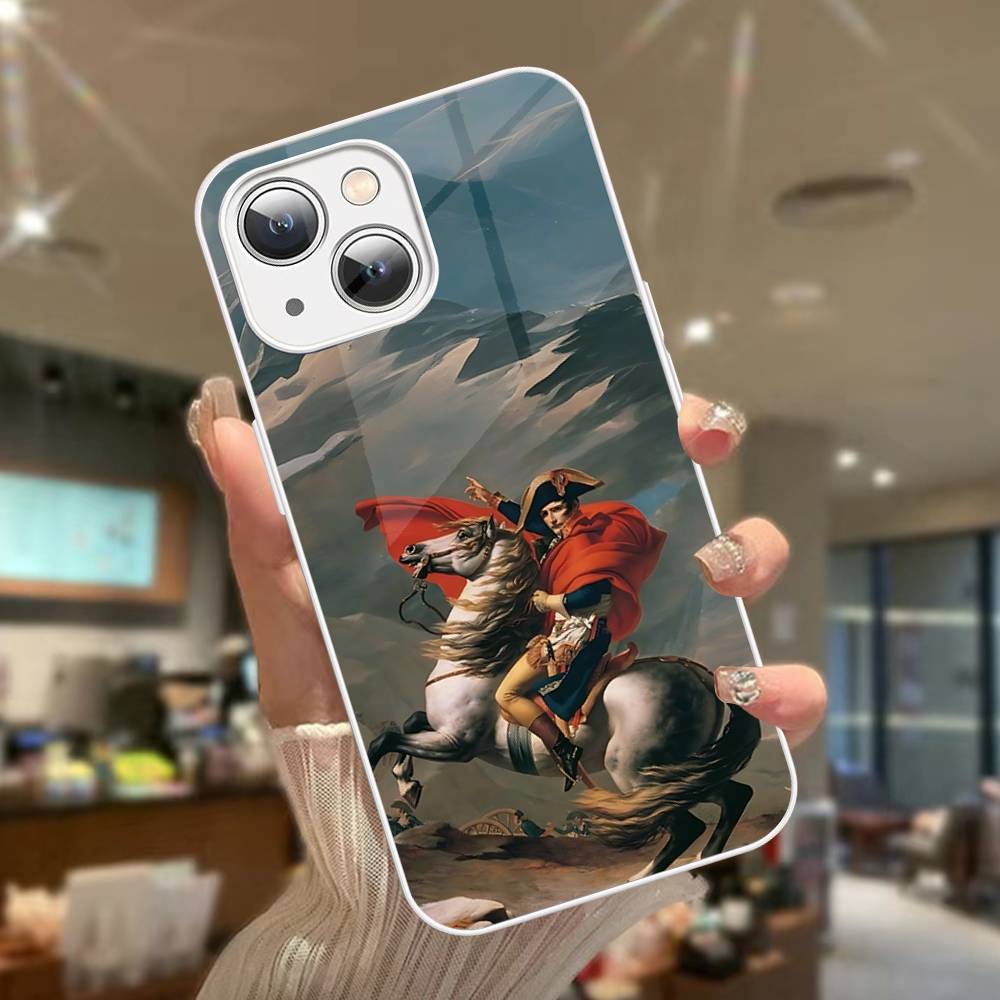 Napoleon Bonaparte Tempered Glass For Iphone 14 13 12 11 Pro Mini XS MAX 14Plus X XS XR Cover