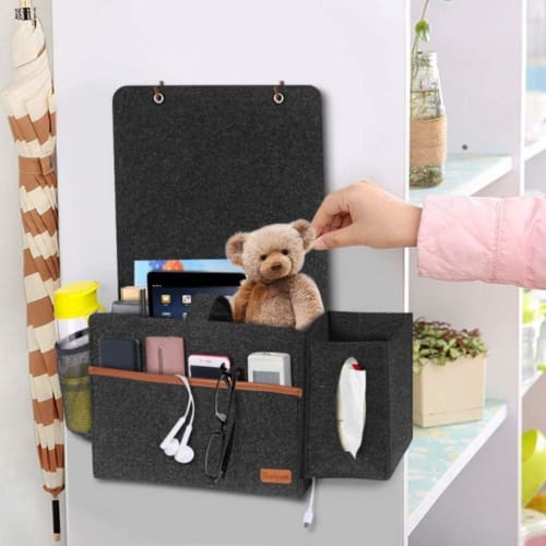 LiuDeQian Bedside Pocket, Sofa Storage, Remote Control Pocket, Sofa Hanging Bag Storage Pocket, Convenient for Hospital Use, Student Dorm Storage Rack