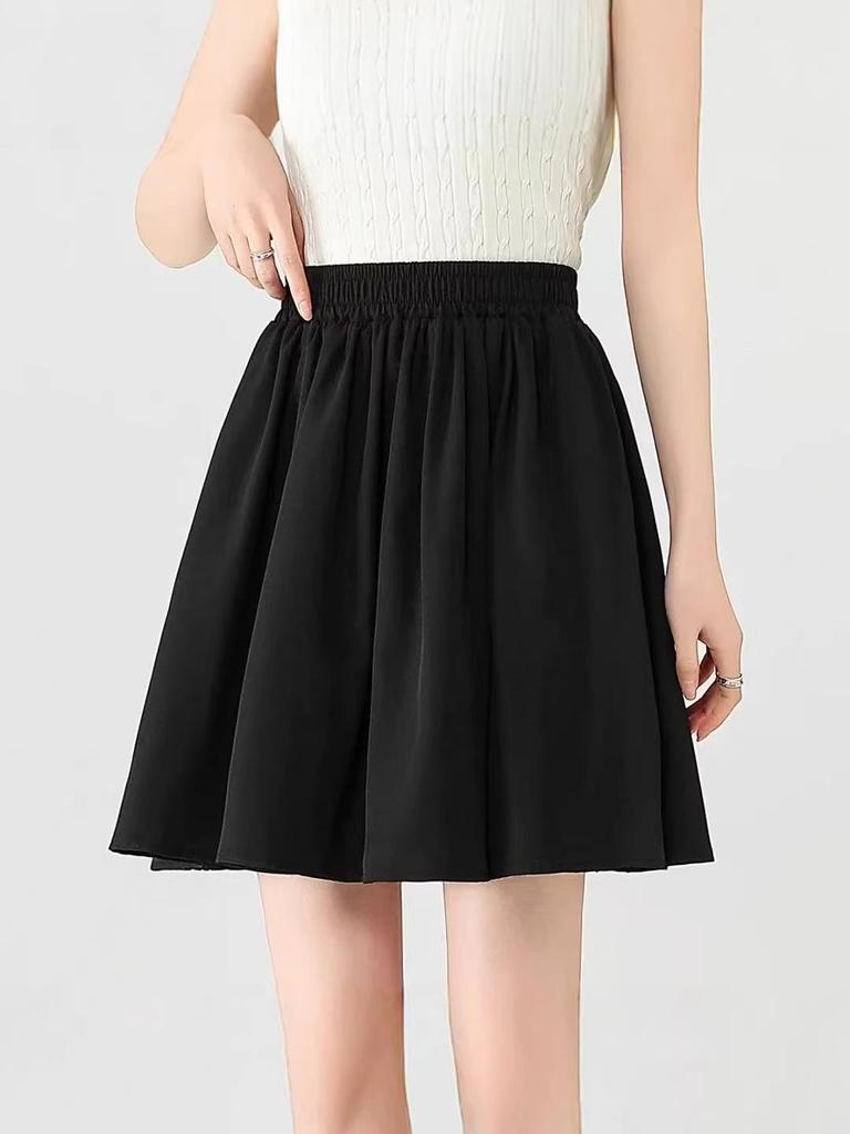 2025 Summer Women's Sweet High-Waisted A-line Skirt