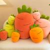 Soft Carrot Plush Toy Cartoon Vegetable Stuffed Pillow Creative Fluffy Doll Pink/orange/yellow/red 28/40/60/80cm