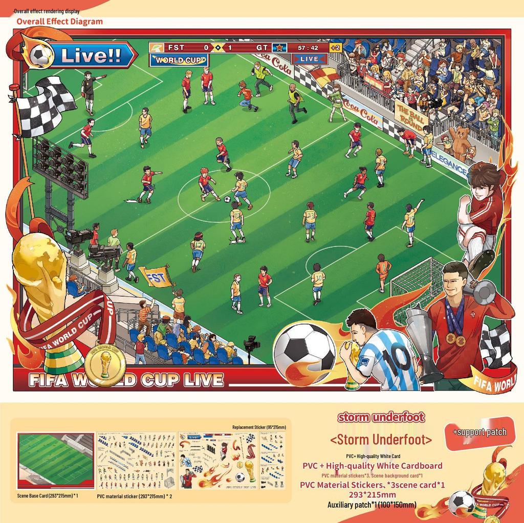 Mr. Paper Star Dream Prince 3D Scenery Illustration Miniature Decompression Stickers