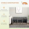 Wooden Hamster Cage, Small Animals Hutch with Tray, Openable Top, Exercise Play House Pen, 115L x 57W x 55Hcm, Grey