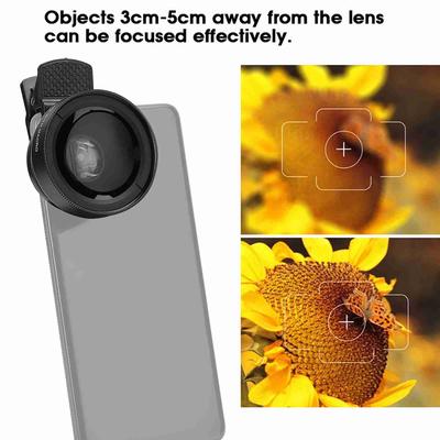 Lentile macro HD cu unghi larg de 0,45X de 12,5 ori pentru telefonul mobil inteligent