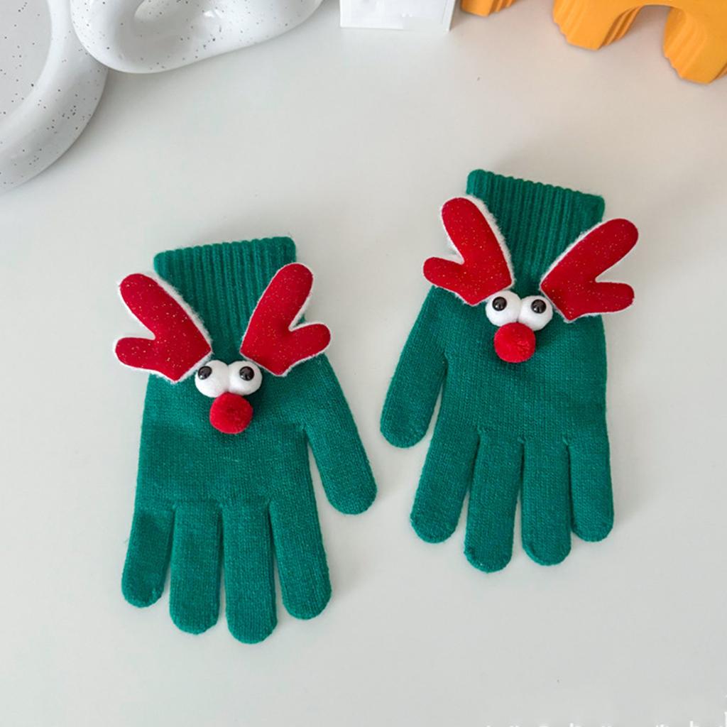 Christmas Gloves Festival Personalized Antlers Cartoon Warm Touchscreen Gloves