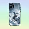 Skiing Snow Snowboard Ski Phone Case Silicone Soft For IPhone 17 16 15 14 13 12 11 Black Soft Silicone case