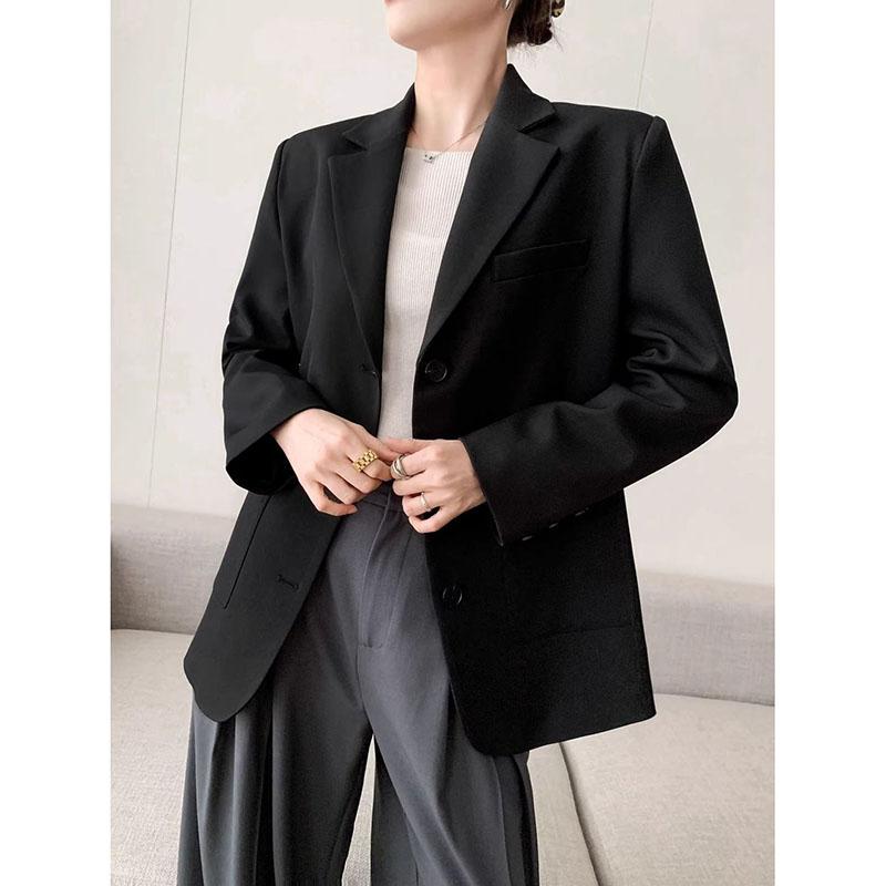 Damen Blazer Jacke Lässiges Design Gefühl Damen Oberbekleidung All-Match Elegant Mode Damen Anzugmantel