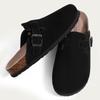Fashion Shevalues Men Clogs Slippers Cow Suede Clogs For Men Leather Mules Men Fashion Beach Shoes Men Outdoor Classic Cork Sandals Men