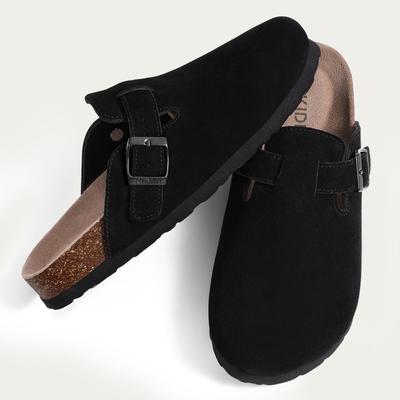 Fashion Shevalues Men Clogs Slippers Cow Suede Clogs For Men Leather Mules Men Fashion Beach Shoes Men Outdoor Classic Cork Sandals Men