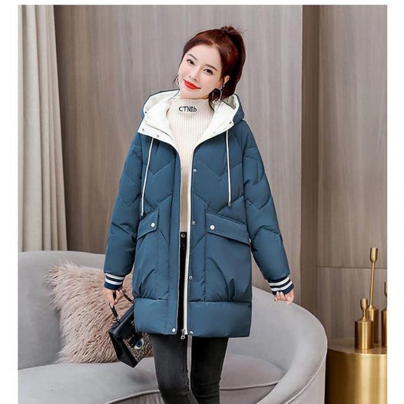 Cappotti e giacche da donna imbottiti in cotone moda Parka invernale con cerniera Feminimo Abbigliamento nero