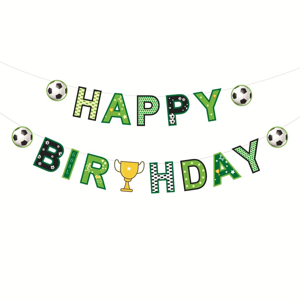 World Cup Kids' Party Supplies Set: Pull Flags, Paper Cups, Plates