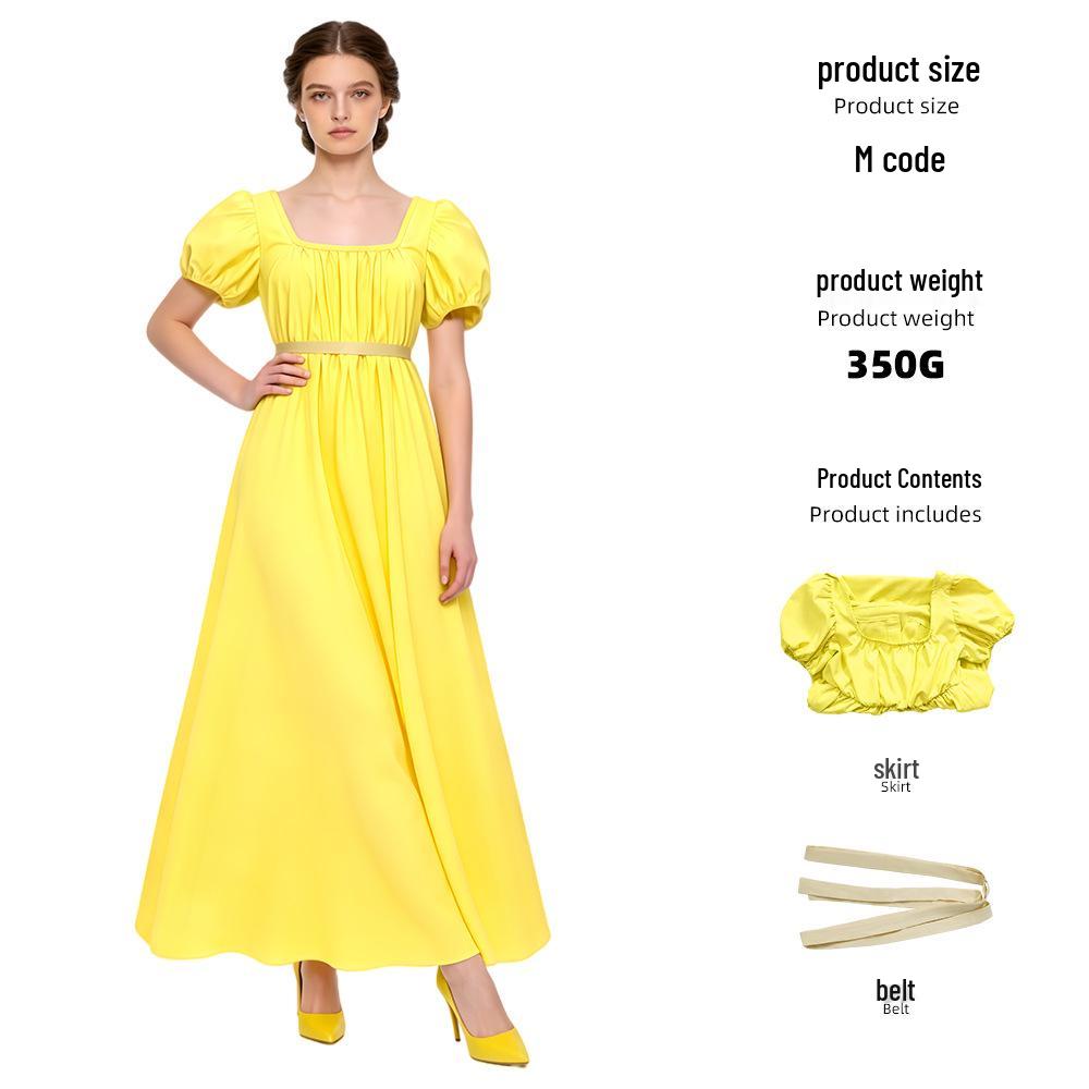 Bridgerton Regency Kleid: Hochtailliertes viktorianisches Kleid für Halloween & Teepartys