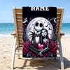 1pc Jack2 Beach Towel with Custom Name, Beach/Swimming/Bath/Picnic/Camping Towel, Suitable for Seaside Beaches